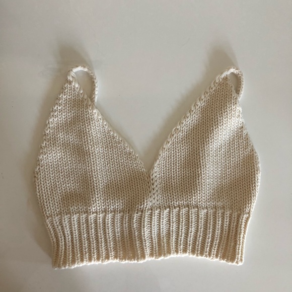 Brandy Melville Festival Knit Bralette Crop - Picture 6 of 7